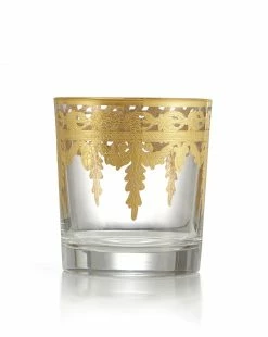 Arte Italica Vetro Gold Double Old Fashioned Glass
