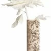 ALEPEL Taupe Abstract Palms Beige Vase