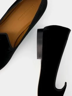 Le Monde Béryl Wear Venetian Slipper In Black Velvet 5 Le Monde Béryl Wear Venetian Slipper In Black Velvet