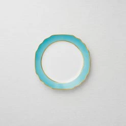 Maison Margaux Live Vienna Teal Dessert Plate