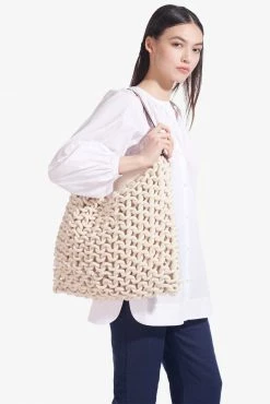 Staud Wear Corda Bag, Natural X Tan