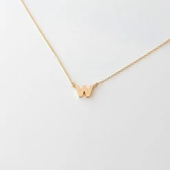 THATCH Initial Necklace Wear
