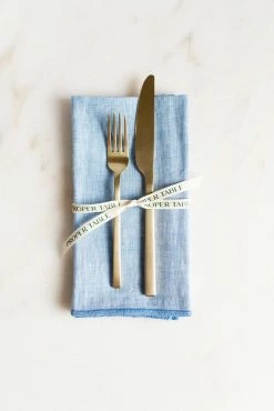 Proper Table Co. Live Campbell Blue Chambray Napkin