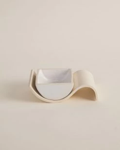 Virginia Sin Salt Cellar And Spoon Rest Set Live