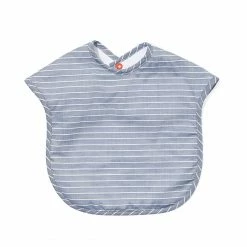 Oso & Me For Kids Waterproof Bib, Chambray Stripe