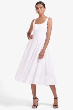 Staud Wells Maxi Dress, White