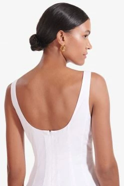 Staud Wells Maxi Dress, White