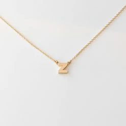 THATCH Initial Necklace Wear