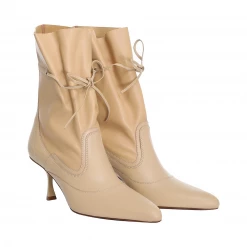 Zimmermann Soft Gathered Tie Boot, Wheat