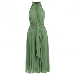 Zimmermann Sunray Pleat Midi Dress, Sage