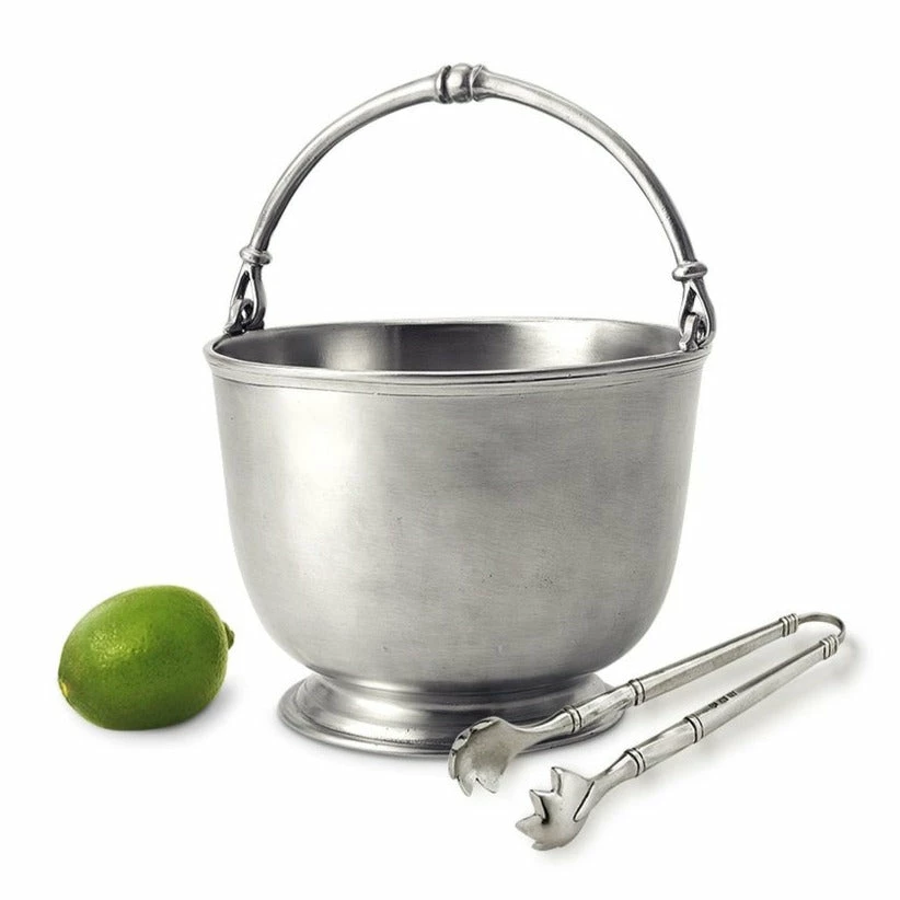 Match Pewter Bar Ice Bucket With Tongs Set Live 1 Match Pewter Bar Ice Bucket With Tongs Set Live
