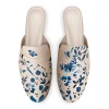 ALEPEL Wear Denim Butterfly Beige Mule