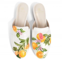 ALEPEL Cara Cara White Mule Wear