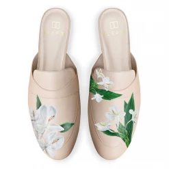 ALEPEL Mariposa Flower Beige Mule