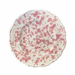 Only On The Avenue Splatter Dinner Plate, Pink Live