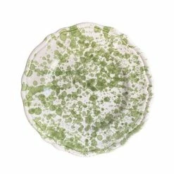 Only On The Avenue Splatter Dinner Plate, Green Live