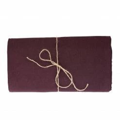Madame De La Maison Linen Tablecloth, Aubergine Live