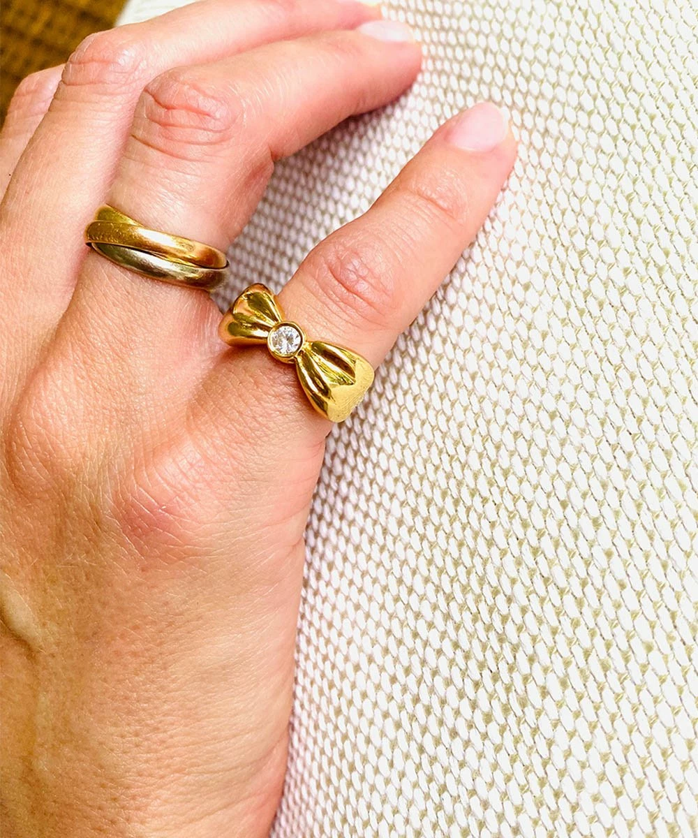 Aurelia Demark Diamond Bow Ring ACCESSORIES 3 Aurelia Demark Diamond Bow Ring ACCESSORIES