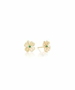 Aurelia Demark Four Leaf Clover Earrings