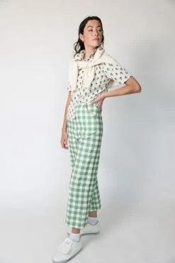 Byrdie Golf Social Wear Wear Kitty Trouser, Gingham