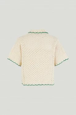 Baum Und Pferdgarten Cayley Cardigan, Crème Green Crochet Wear