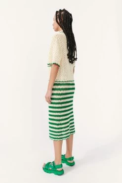 Baum Und Pferdgarten Cayley Cardigan, Crème Green Crochet Wear