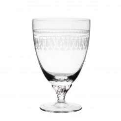 The Vintage List Live A Set Of Six Crystal Bistro Glasses With Ovals Design