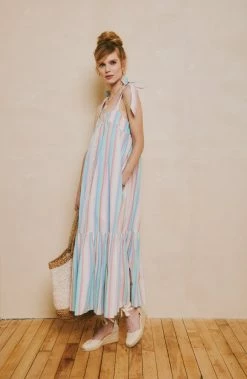 OPHELIA & INDIGO Maisy Dress Rainbow Stripe Wear