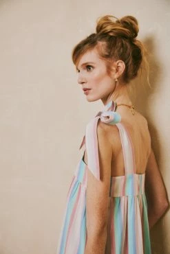 OPHELIA & INDIGO Maisy Dress Rainbow Stripe Wear