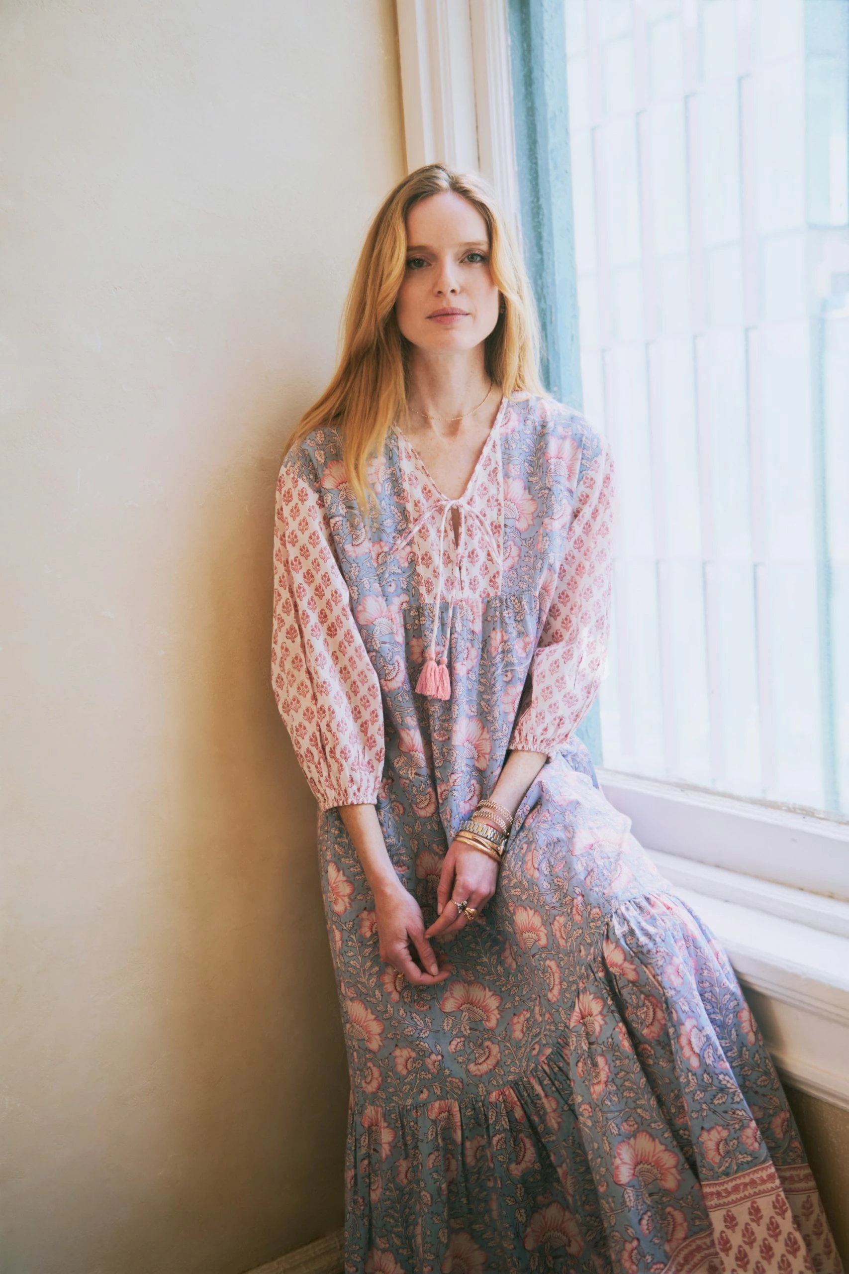 OPHELIA & INDIGO Molly Dress Lilac And Pink Mixed Floral Block Print Wear 9 OPHELIA & INDIGO Molly Dress Lilac And Pink Mixed Floral Block Print Wear