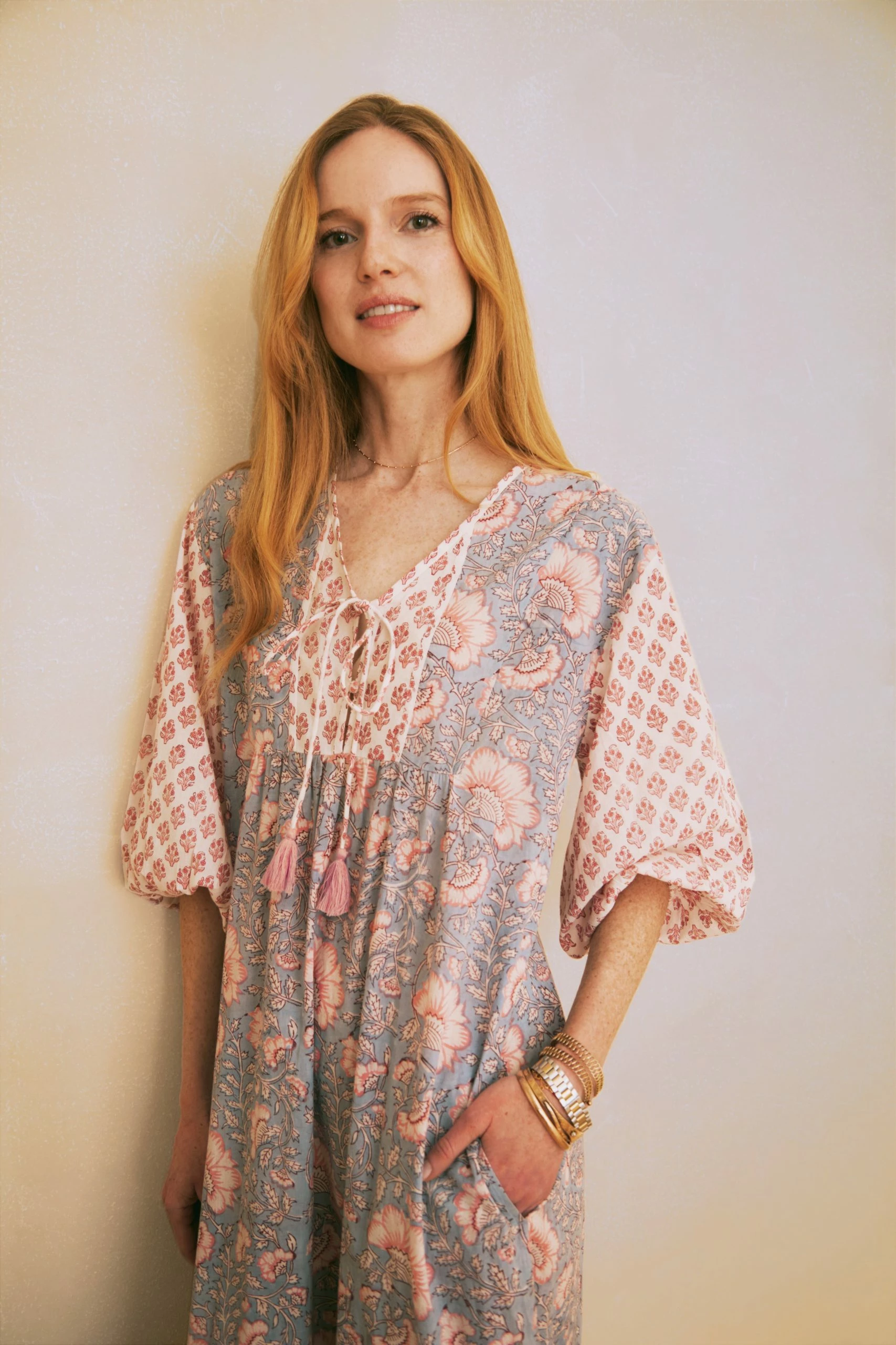 OPHELIA & INDIGO Molly Dress Lilac And Pink Mixed Floral Block Print Wear 4 OPHELIA & INDIGO Molly Dress Lilac And Pink Mixed Floral Block Print Wear