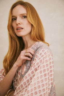 OPHELIA & INDIGO Molly Dress Lilac And Pink Mixed Floral Block Print Wear 12 OPHELIA & INDIGO Molly Dress Lilac And Pink Mixed Floral Block Print Wear