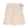 Byrdie Golf Social Wear Lena Wrap Skort, Pink Plaid