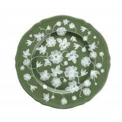 Ginori X Cabana Floral Charger Plate, Green X White Live