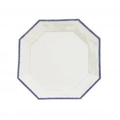 Cabana Capri • Gstaad Live Octagon Bamboo Dessert Plate, Blue