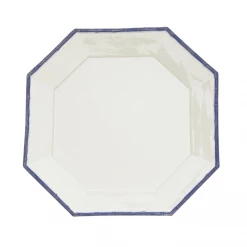 Cabana Capri • Gstaad Octagon Bamboo Dinner Plate, Blue