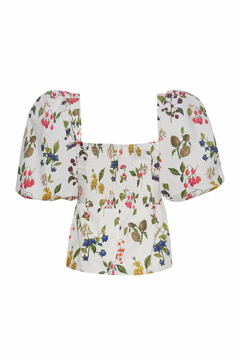 Cara Cara Alexis Top, Botanical Allover Ivory 2 Cara Cara Alexis Top, Botanical Allover Ivory