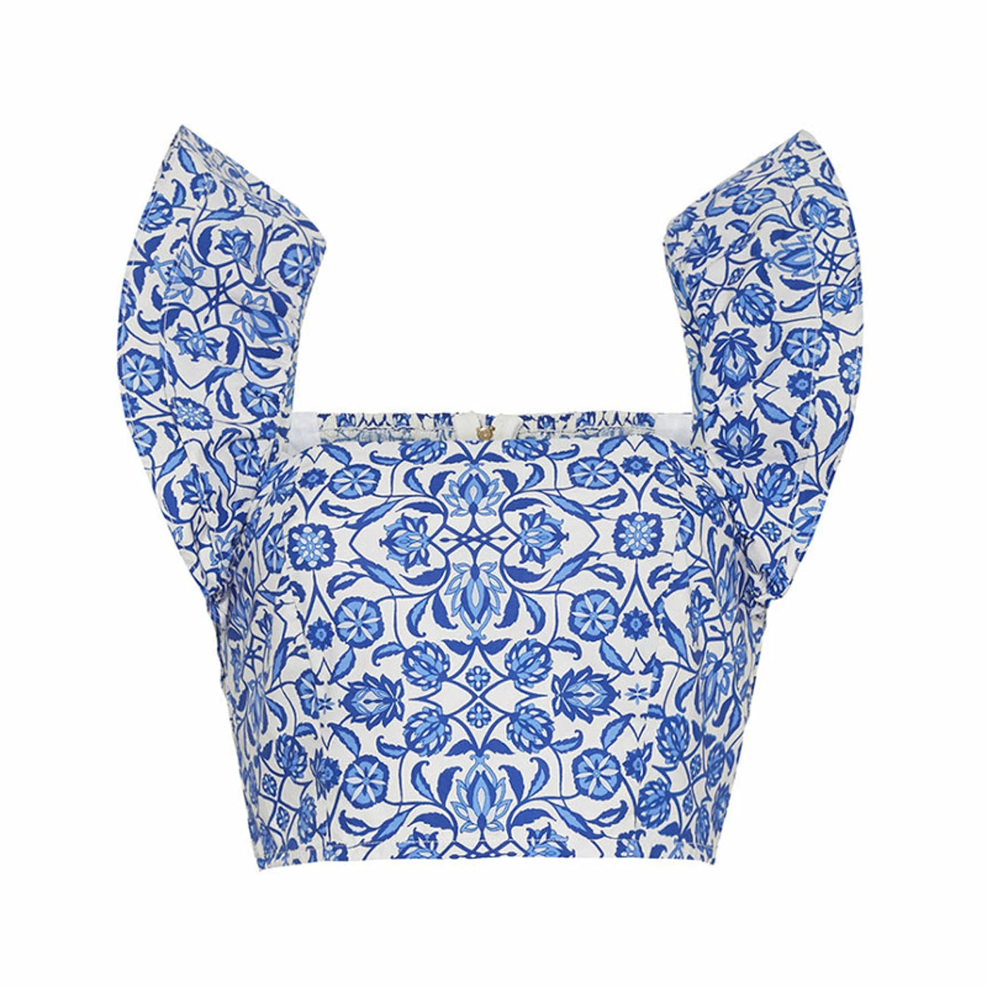 Cara Cara Wear Darby Top, Spanish Tile Blue 1 Cara Cara Wear Darby Top, Spanish Tile Blue