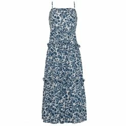 Cara Cara Harbour Island Dress, Wood Block Indigo Blue Wear