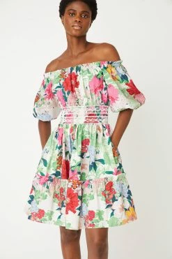 Cara Cara Wear Sally Dress, Japanese Floral Ivory