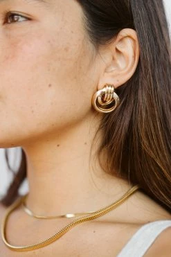 Casa Clara Violeta Earring, Gold Wear