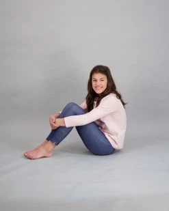 Busy Bees For Kids Emory Tween Top, Rose Pink Stripe