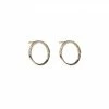 Campbell + Charlotte The Crew Half Moon Stud Earrings - Diamond