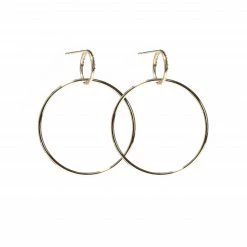 Campbell + Charlotte Wear The Crew Half Moon Double Hoop Earrings - Diamond