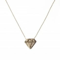 Campbell + Charlotte Wear JuJu Diamond Charm Necklace