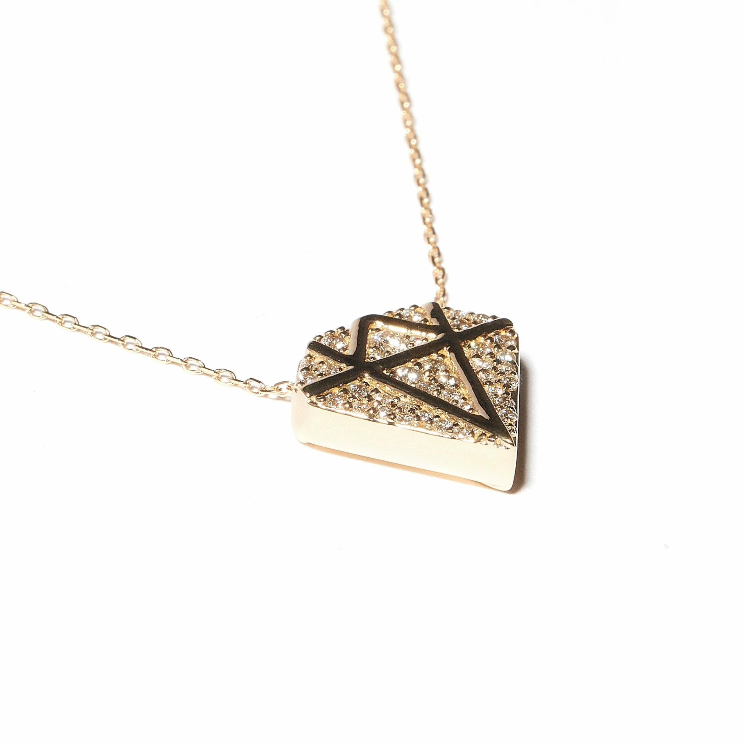 Campbell + Charlotte Wear JuJu Diamond Charm Necklace 4 Campbell + Charlotte Wear JuJu Diamond Charm Necklace