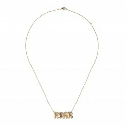 Campbell + Charlotte JuJu ROAR Charm Necklace - Garnet
