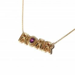 Campbell + Charlotte JuJu ROAR Charm Necklace - Garnet