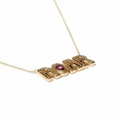 Campbell + Charlotte JuJu ROAR Charm Necklace - Garnet