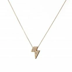 Campbell + Charlotte JuJu Lightning Bolt Charm Necklace Wear